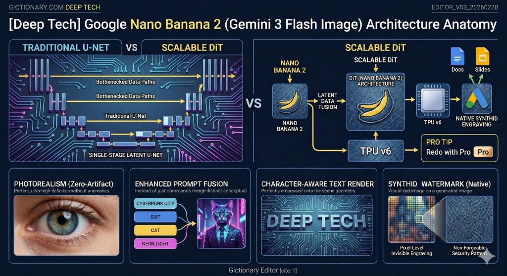 [Deep Tech] 구글 Nano Banana 2 (Gemini 3 Flash Image) 아키텍처 해부: DiT와 생태계 확장이 만든 이미지 합성의 특이점